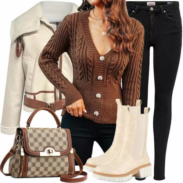 Winter Outfits Damen Komplette Outfit