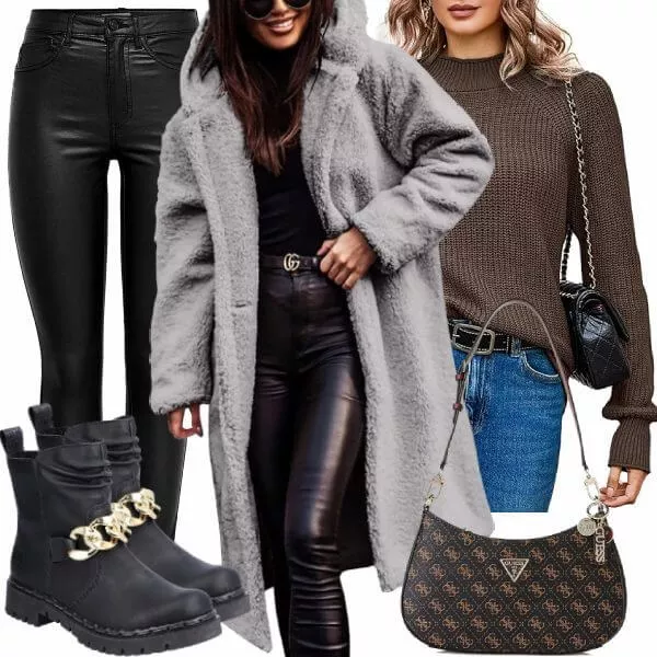 Winter Outfits Damen Komplette Outfit