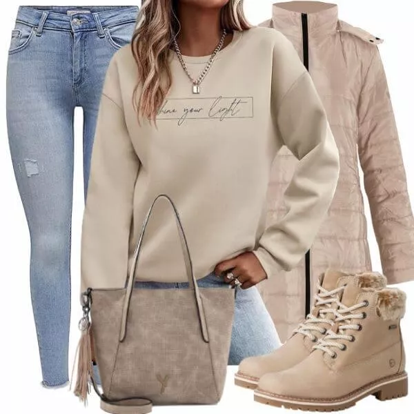 Winter Outfits Damen Komplettoutfit