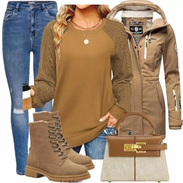 Winter Outfits Damen Komplettoutfit