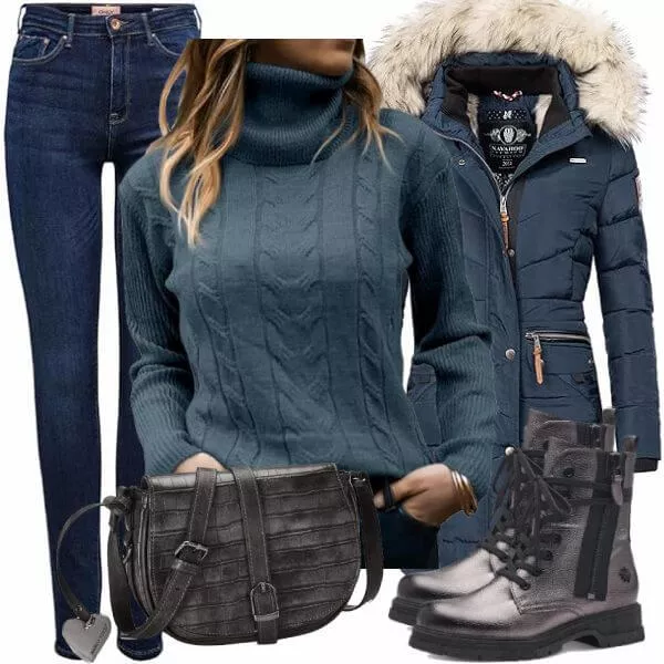 Winter Outfits Damen Komplette Outfit