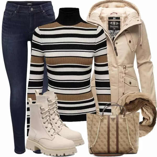 Winter Outfits Damen Komplette Outfit