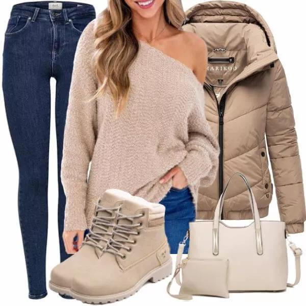 Winter Outfits Damen Komplette Outfit