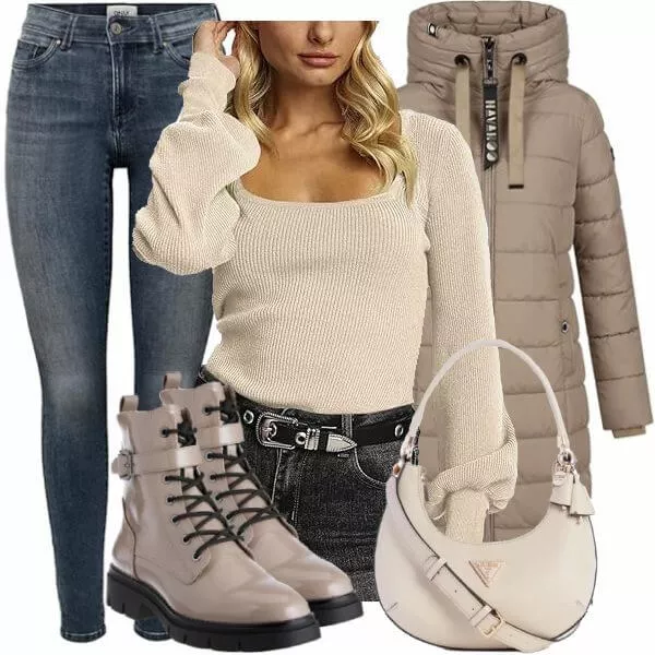 Winter Outfits Damen Komplettoutfit