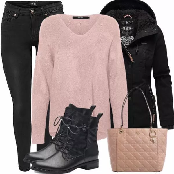 Winter Outfits Damen Komplette Outfit