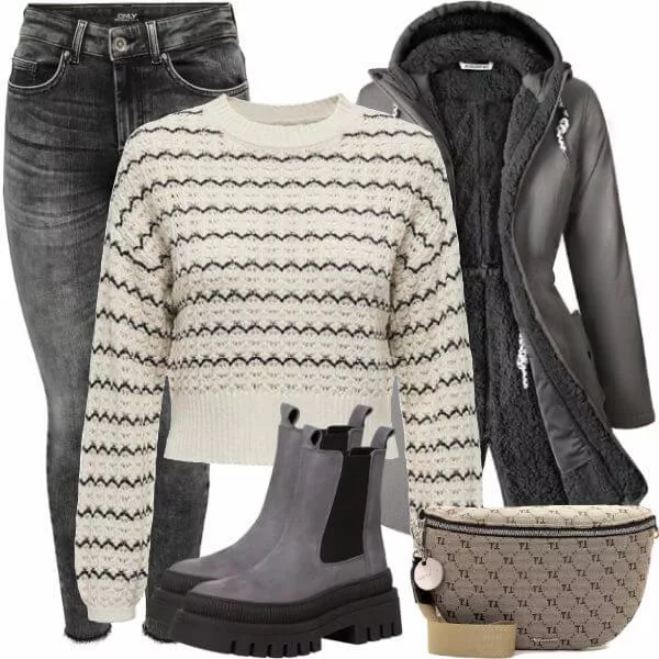 Winter Outfits Damen Komplette Outfit