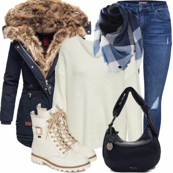 Winter Outfits Damen Komplette Outfit