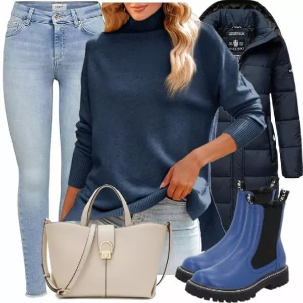 Winter Outfits Moderner Winter-Look Outfit