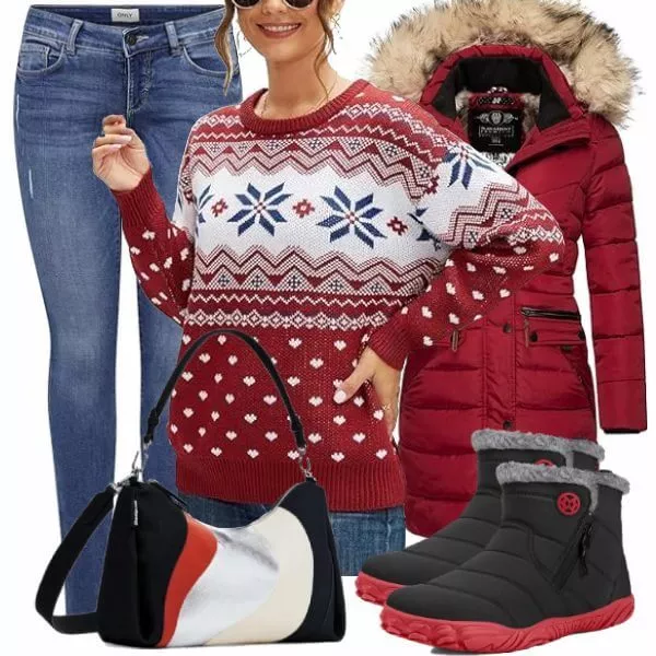 Winter Outfits Damen Komplette Outfit