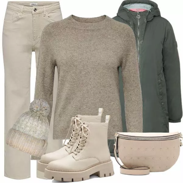 Winter Outfits Moderner Winter-Look Outfit