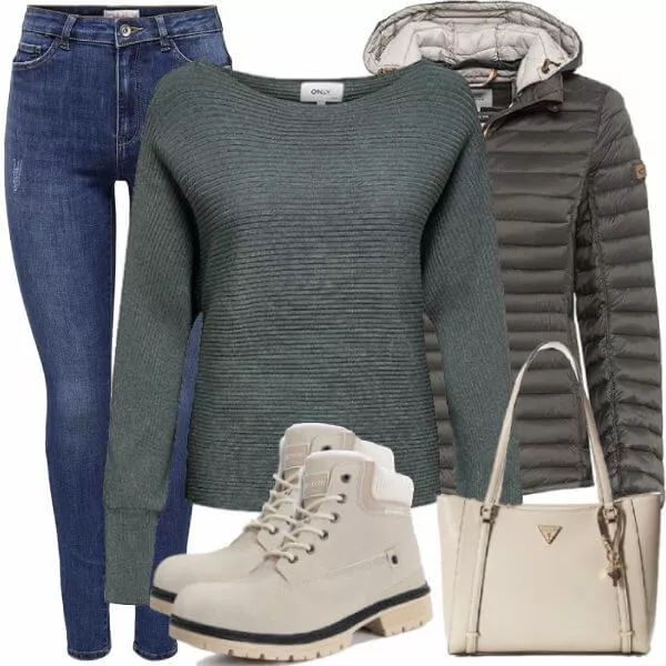 Winter Outfits Moderner Winter-Look Outfit