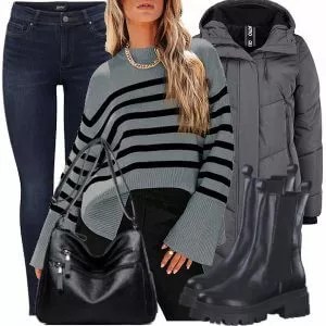 Winter Outfits Damen Komplette Outfit