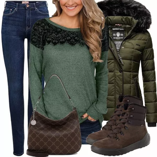 Winter Outfits Casual Outfit für Damen