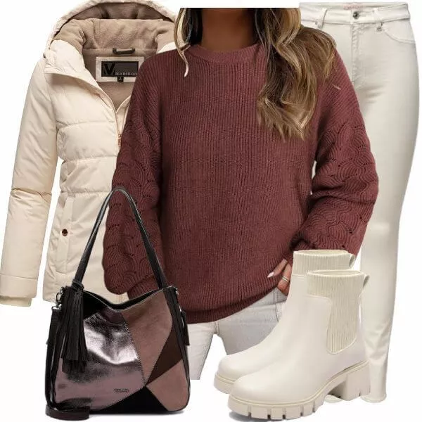 Winter Outfits Damen Komplette Outfit