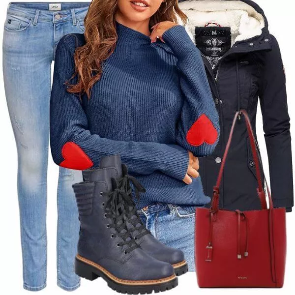 Winter Outfits Moderner Winter-Look Outfit