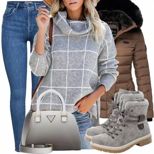 Winter Outfits Moderner Winter-Look Outfit