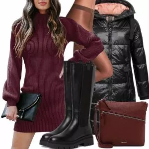 Winter Outfits Moderner Winter-Look Outfit