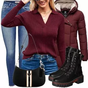 Winter Outfits Damen Komplette Outfit