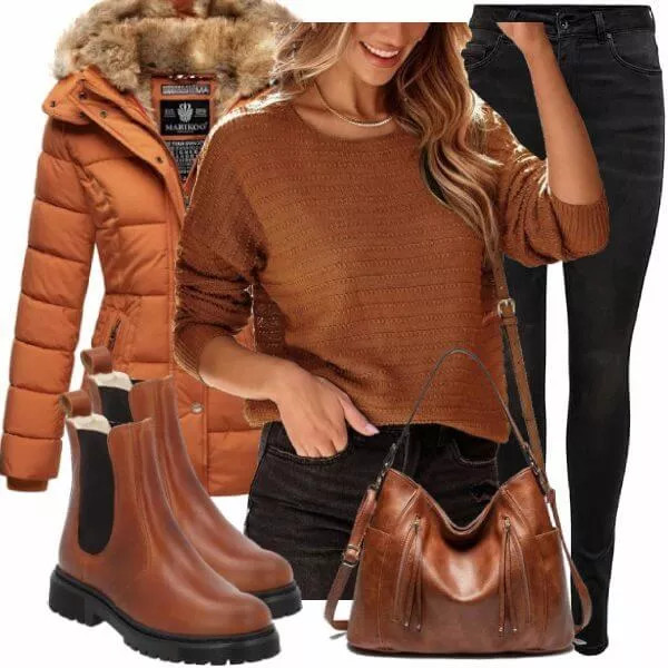 Winter Outfits Coller Look für den Winter