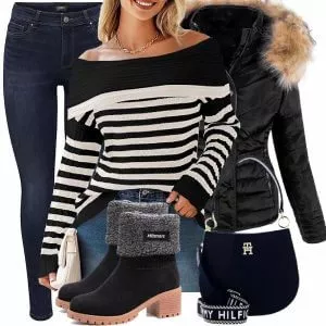 Winter Outfits Moderner Winter-Look Outfit