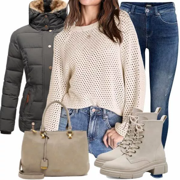 Winter Outfits Damen Komplette Outfit