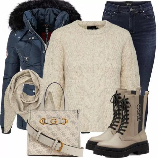 Winter Outfits Damen Komplette Outfit