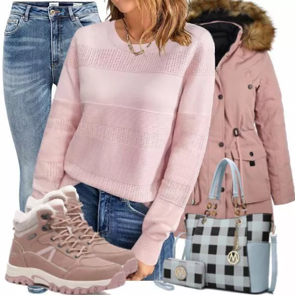 Winter Outfits Moderner Winter-Look Outfit