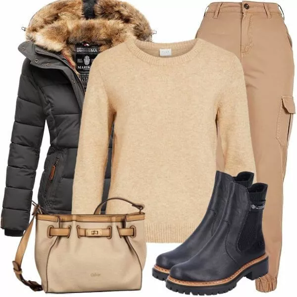 Winter Outfits Damen Komplette Outfit