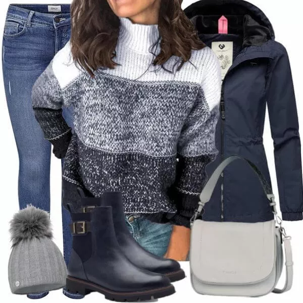 Winter Outfits Damen Komplette Outfit