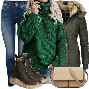 Winter Outfits Damen Komplette Outfit