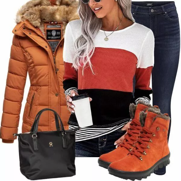 Winter Outfits Damen Komplette Outfit