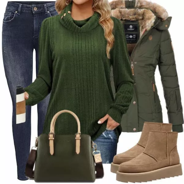 Winter Outfits Damen Komplette Outfit