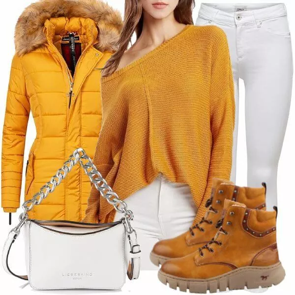 Winter Outfits Moderner Winter-Look Outfit