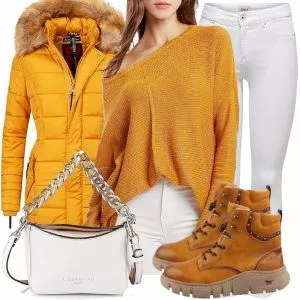 Winter Outfits Moderner Winter-Look Outfit