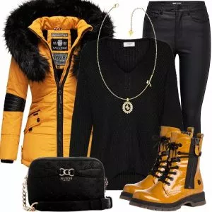 Winter Outfits Coller Look für den Winter