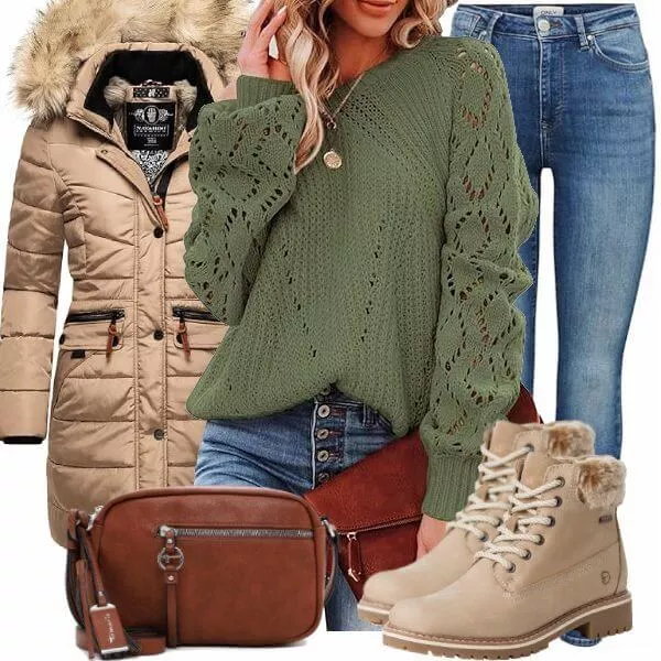 Winter Outfits Moderner Winter-Look Outfit