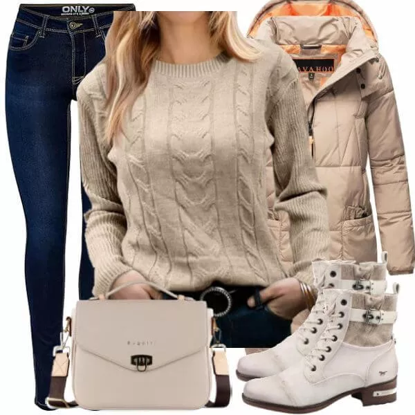 Winter Outfits Moderner Winter-Look Outfit