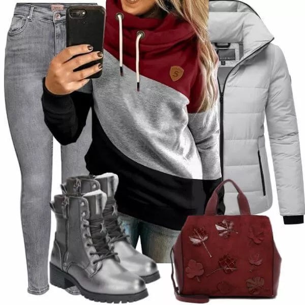 Winter Outfits Moderner Winter-Look Outfit