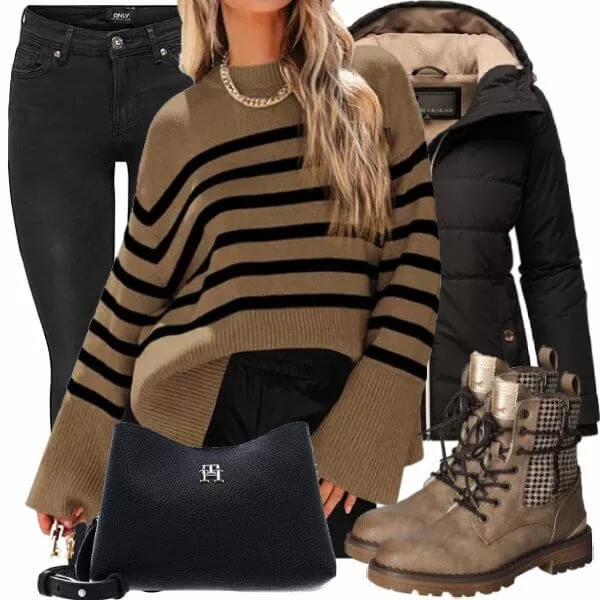 Winter Outfits Damen Komplette Outfit