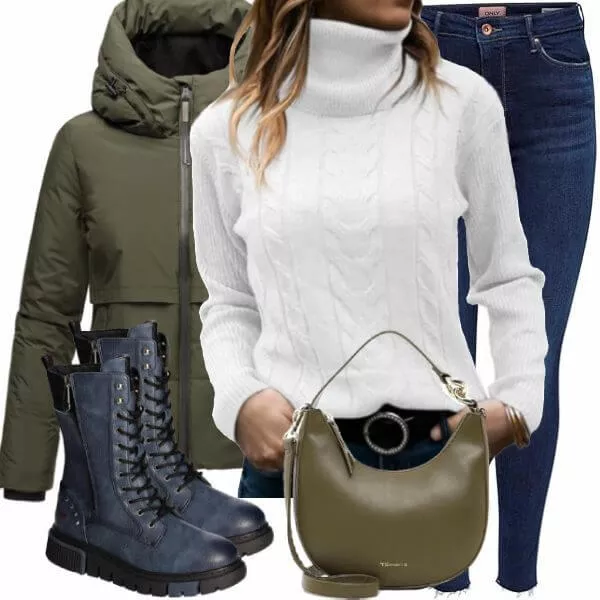 Winter Outfits Moderner Winter-Look Outfit