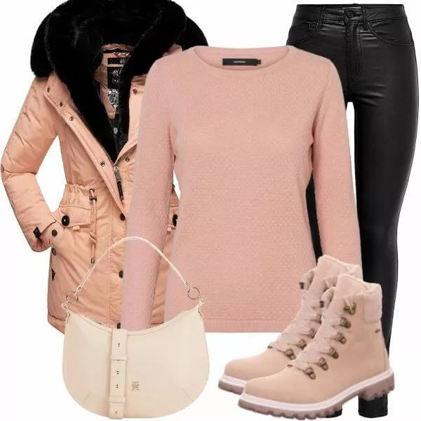 Winter Outfits Moderner Winter-Look Outfit