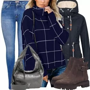Winter Outfits Moderner Winter-Look Outfit