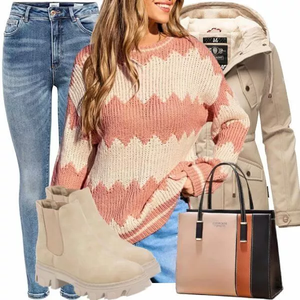 Winter Outfits Damen Komplette Outfit