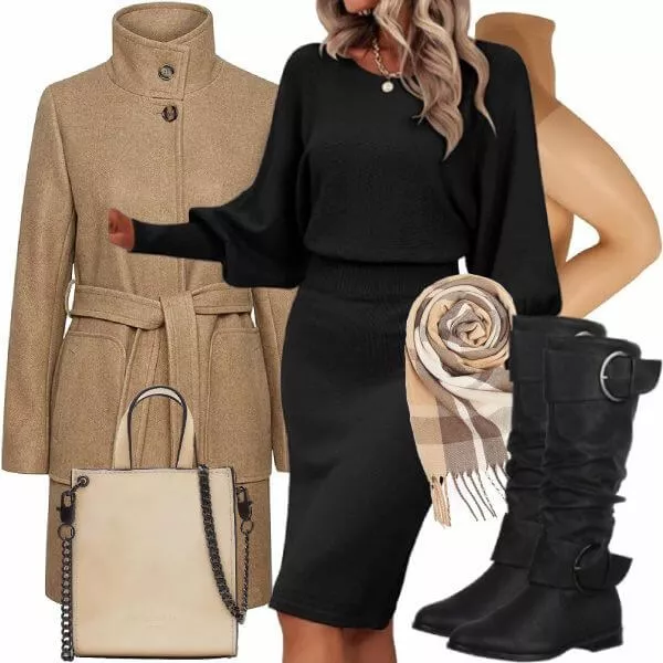 Winter Outfits Moderner Winter-Look Outfit