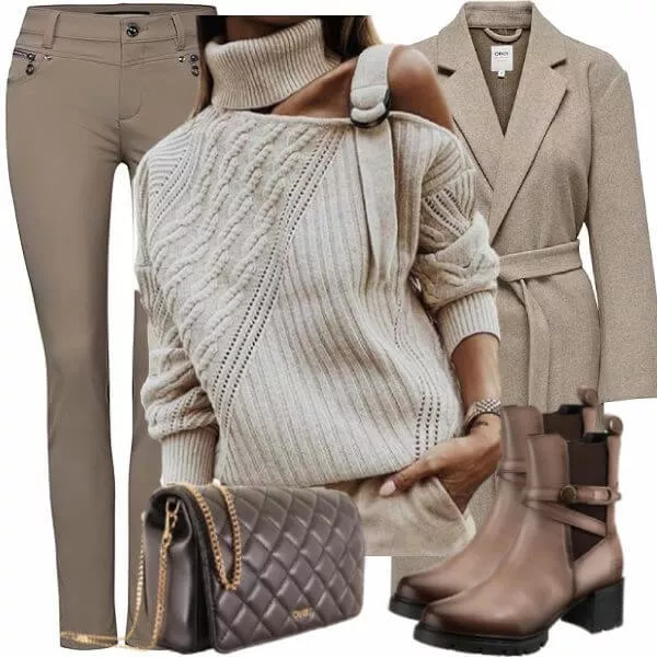 Winter Outfits Damen Komplette Outfit