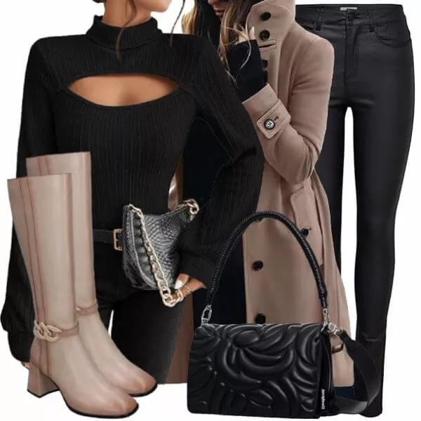 Winter Outfits Moderner Winter-Look Outfit