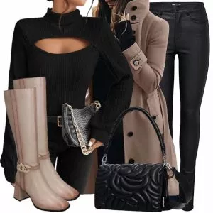 Winter Outfits Moderner Winter-Look Outfit