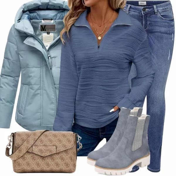 Winter Outfits Moderner Winter-Look Outfit