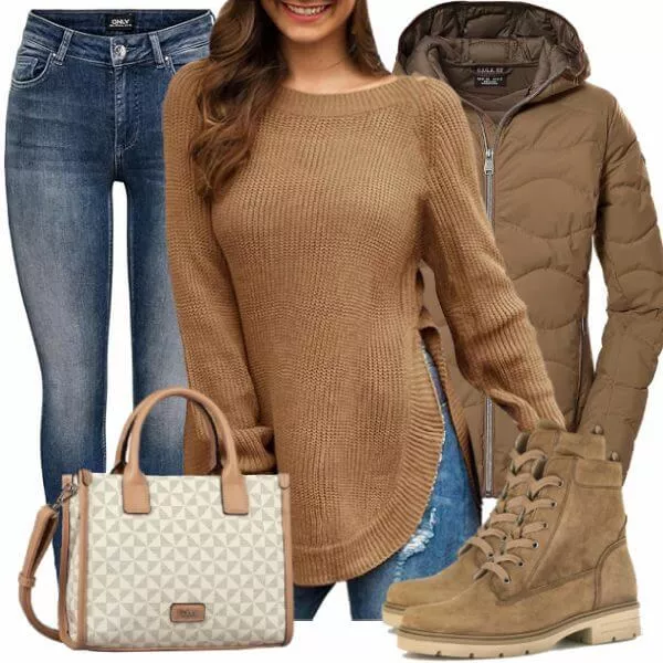 Winter Outfits Damen Komplette Outfit