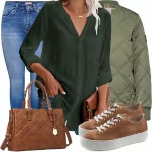 Frühlings Outfits Casual Outfit für Damen